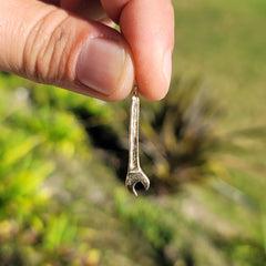 14K or 18K Gold Wrench Pendant
