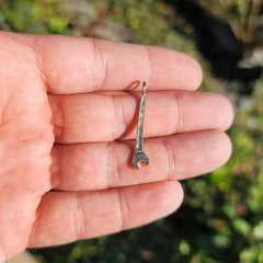 14K or 18K Gold Wrench Pendant