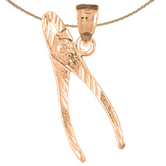 14K or 18K Gold Plier Pendant