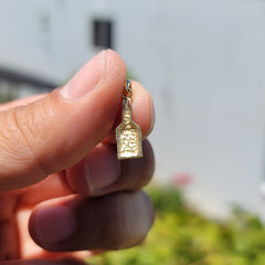 14K or 18K Gold Paint Brush Pendant