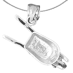 Colgante de barril de rueda 3D de oro de 10K, 14K o 18K