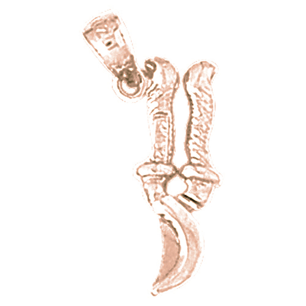 14K or 18K Gold 3D Snipping Tool Pendant