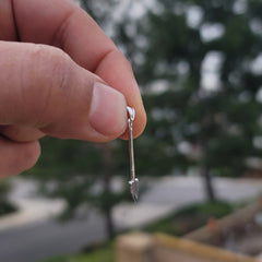 14K or 18K Gold 3D Shovel Pendant