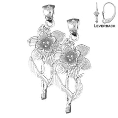 14K or 18K Gold Daffodil Flower Earrings