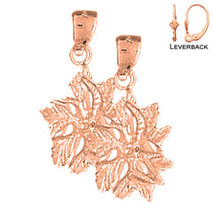 14K or 18K Gold Flower Earrings