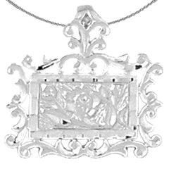 14K oder 18K Gold Rosenblütenanhänger