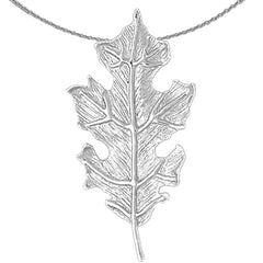 10K, 14K or 18K Gold Oak Leaf Pendant