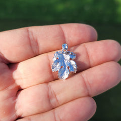 10K, 14K or 18K Gold Fig Leaf Pendant