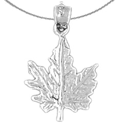 14K or 18K Gold Maple Leaf Pendant