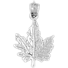 14K or 18K Gold Maple Leaf Pendant