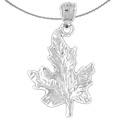 14K or 18K Gold Maple Leaf Pendant