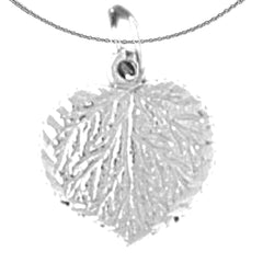 14K or 18K Gold Aspen Leaf Pendant