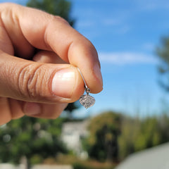 14K or 18K Gold Aspen Leaf Pendant