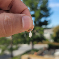 14K or 18K Gold Aspen Leaf Pendant