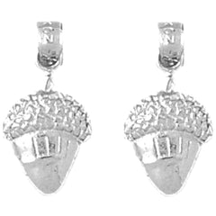 14K or 18K Gold 20mm Acorn Earrings