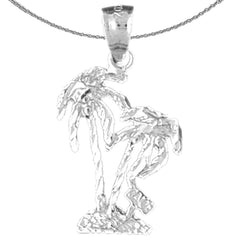 14K oder 18K Gold Palmenanhänger