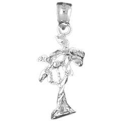 14K or 18K Gold Palm Tree Pendant