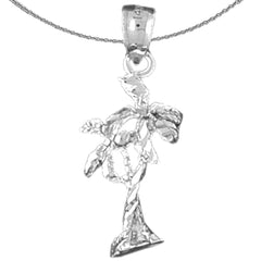 Colgante de Palmera de Oro de 14K o 18K