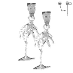 14K oder 18K Gold Palmen Ohrringe