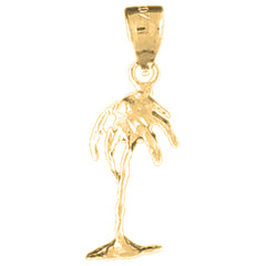 14K or 18K Gold Palm Tree Pendant
