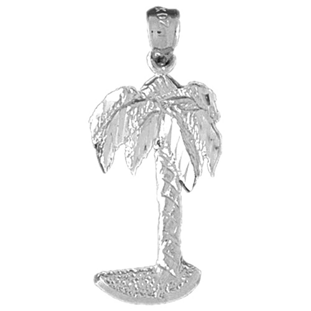 14K or 18K Gold Palm Tree Pendant