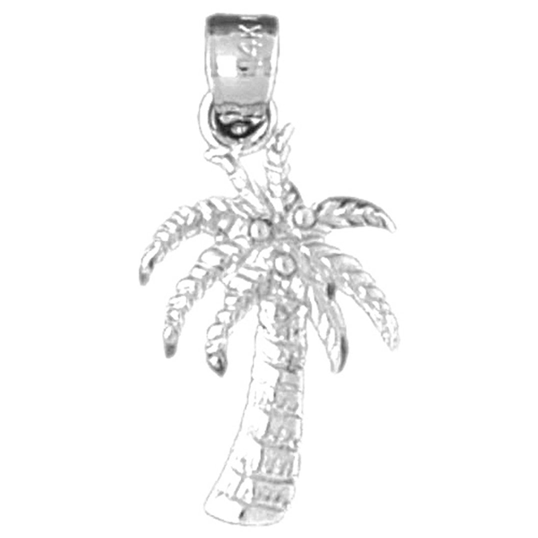 14K or 18K Gold Palm Tree Pendant