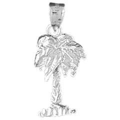 14K or 18K Gold Palm Tree Pendant