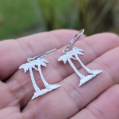 14K or 18K Gold Palm Trees Pendant