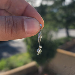 14K or 18K Gold Palm Tree With Flamingo Pendant