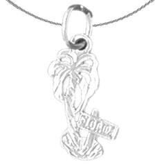 14K oder 18K Gold Palmenanhänger