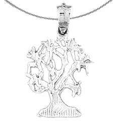 14K or 18K Gold Cedar Tree Pendant