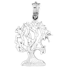 14K or 18K Gold Cedar Tree Pendant