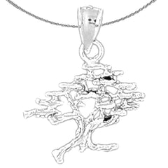 14K or 18K Gold Cedar Tree Pendant