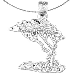 14K or 18K Gold Cedar Tree Pendant