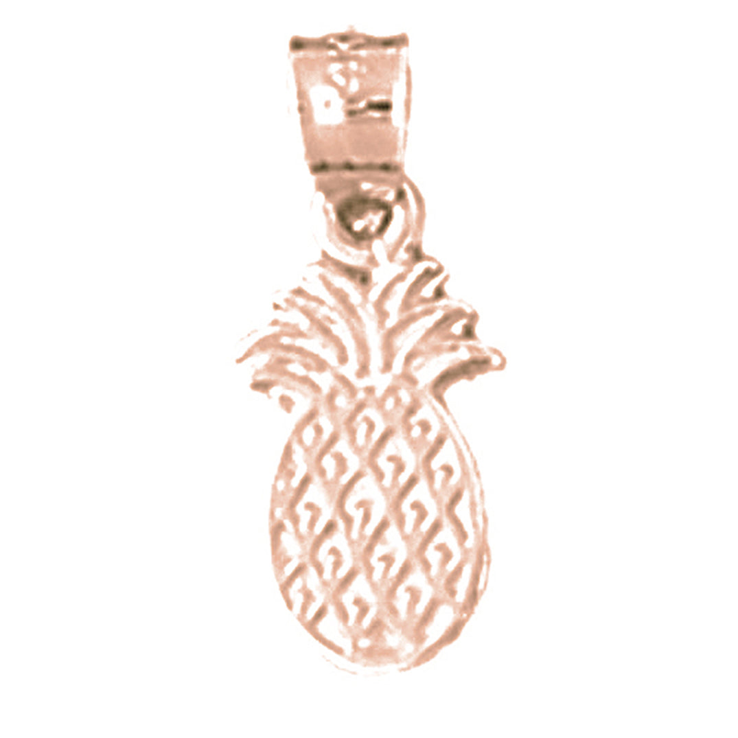 14K or 18K Gold Pineapple Pendant