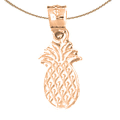 14K or 18K Gold Pineapple Pendant