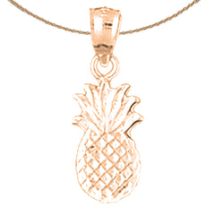 14K or 18K Gold Pineapple Pendant