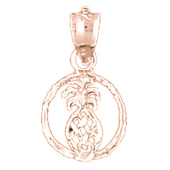 14K or 18K Gold Pineapple Pendant