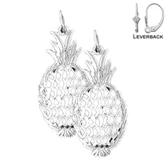 14K or 18K Gold Pineapple Earrings