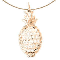 14K or 18K Gold Pineapple Pendant
