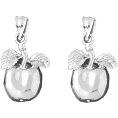14K or 18K Gold 23mm Apple Earrings
