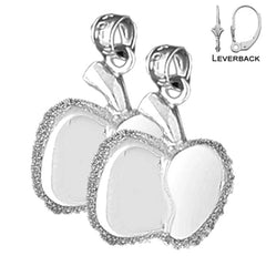 14K or 18K Gold Apple Earrings
