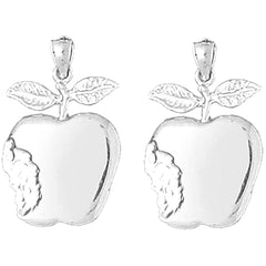 14K or 18K Gold 26mm Apple Earrings