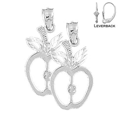 14K or 18K Gold Apple Earrings