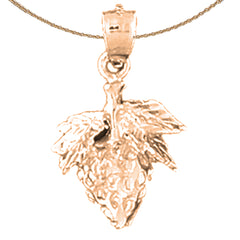 14K oder 18K Gold Erdbeeranhänger