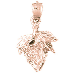 14K or 18K Gold Strawberry Pendant