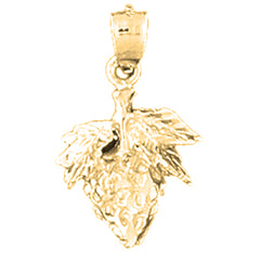 14K or 18K Gold Strawberry Pendant