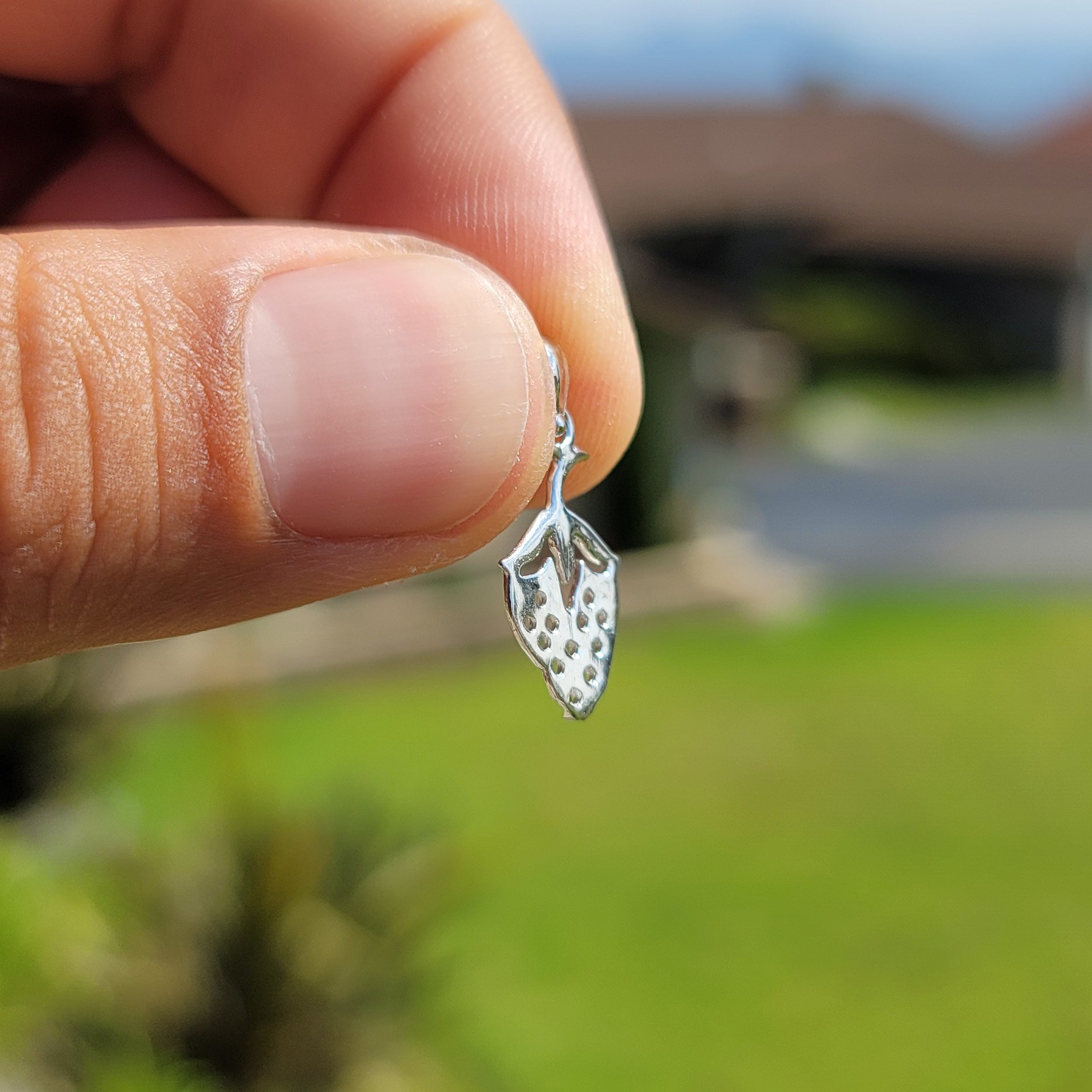 14K or 18K Gold Strawberry Pendant