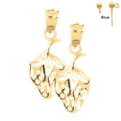 14K or 18K Gold Strawberry Earrings
