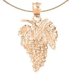 Traubenanhänger aus 10 Karat, 14 Karat oder 18 Karat Gold